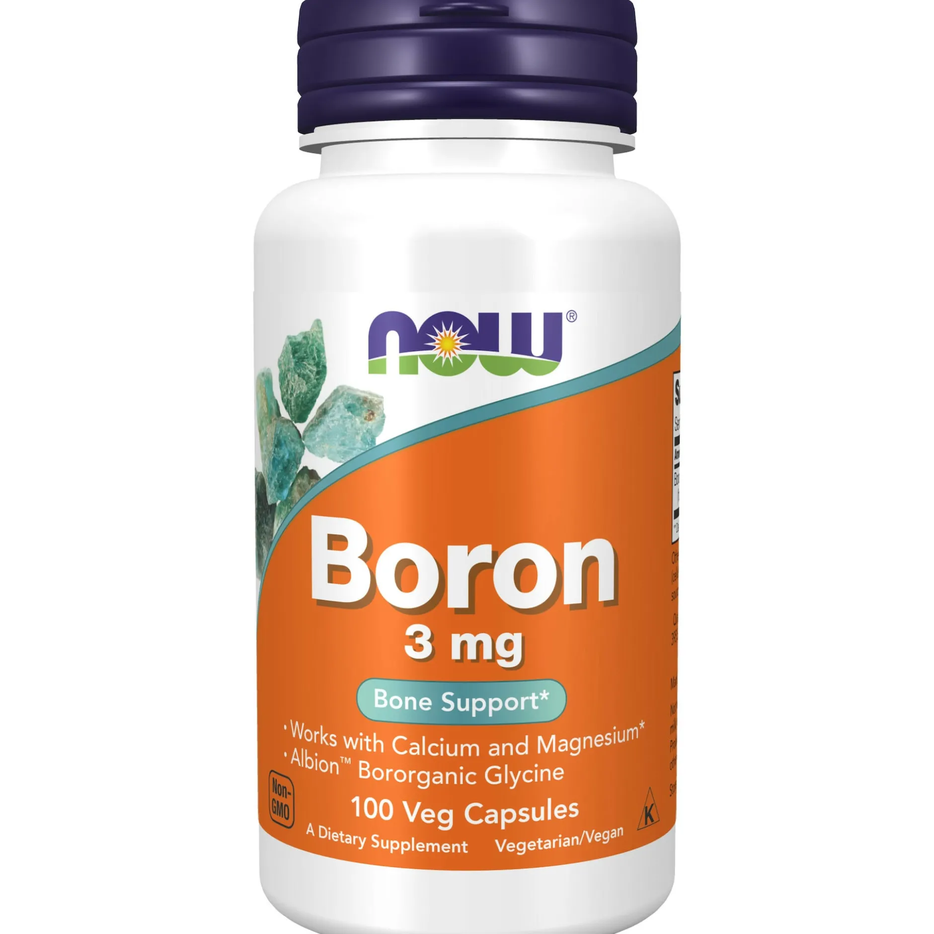 NOW Boron 3 mg 100 vegkapslar
