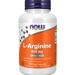 NOW L-arginine 500 mg 100 kapslar