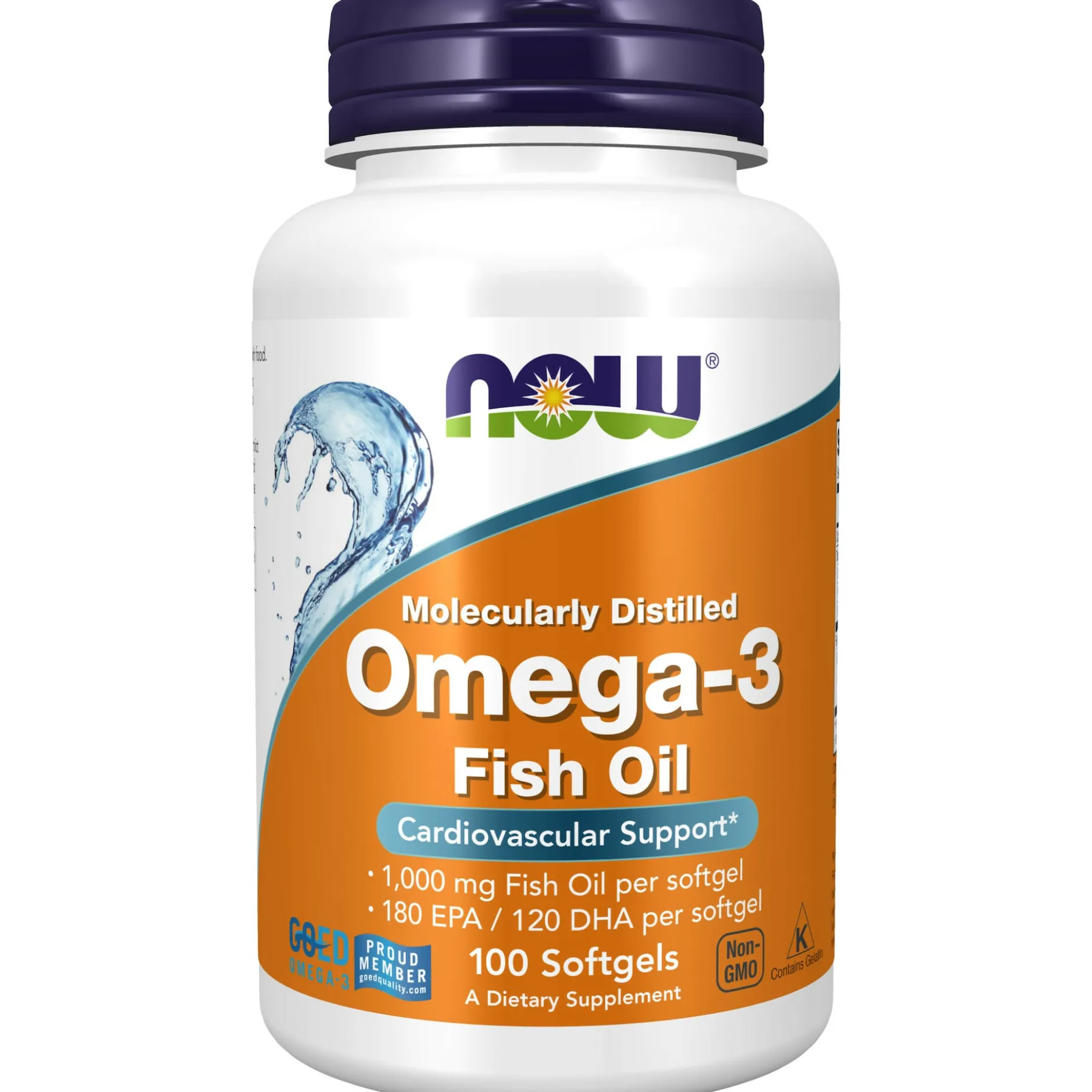 NOW Omega-3 1000mg 100 Mjuka kapslar