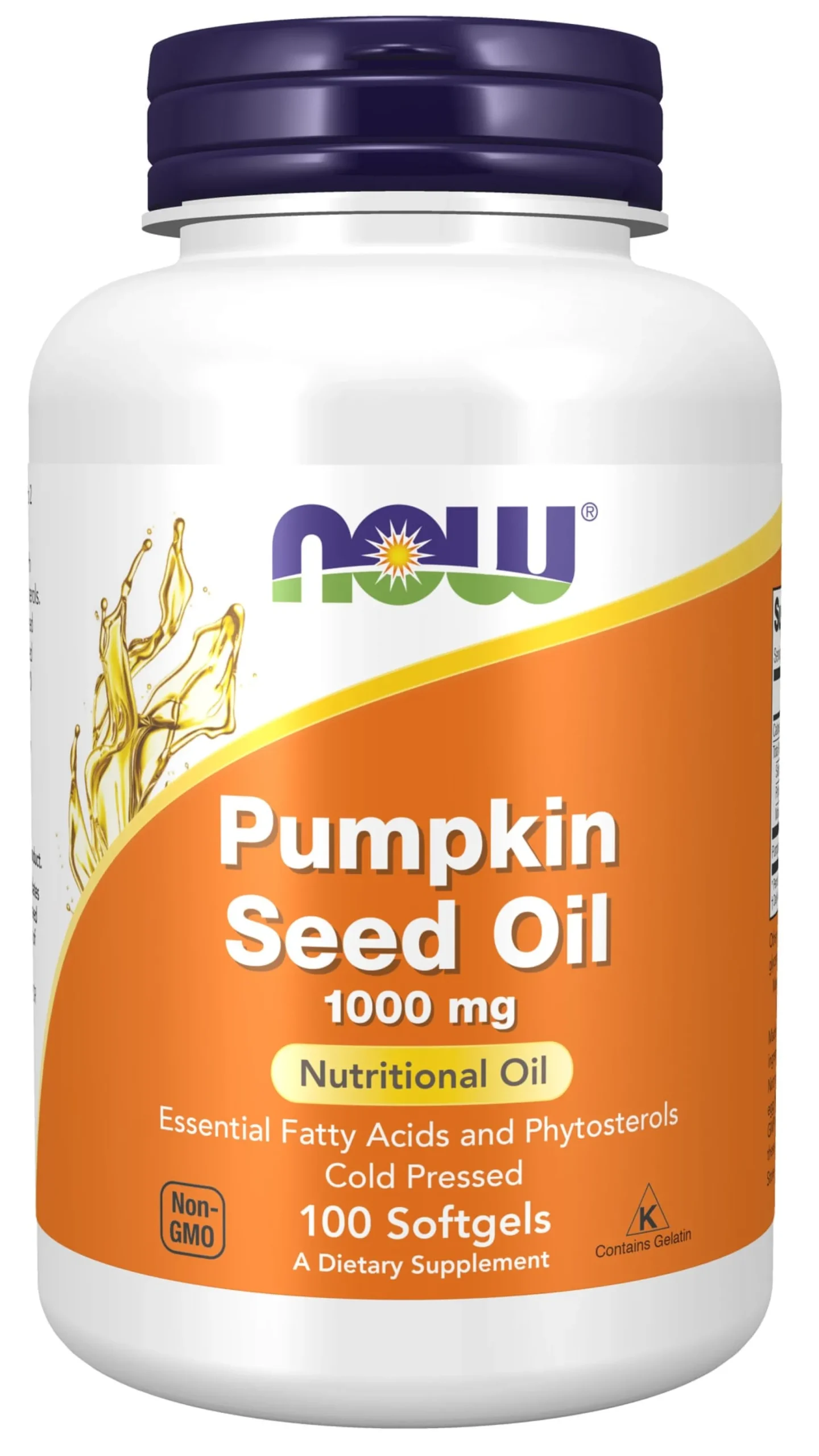 Now Pumpkin Seed Oil 1000 mg 100 Softgels