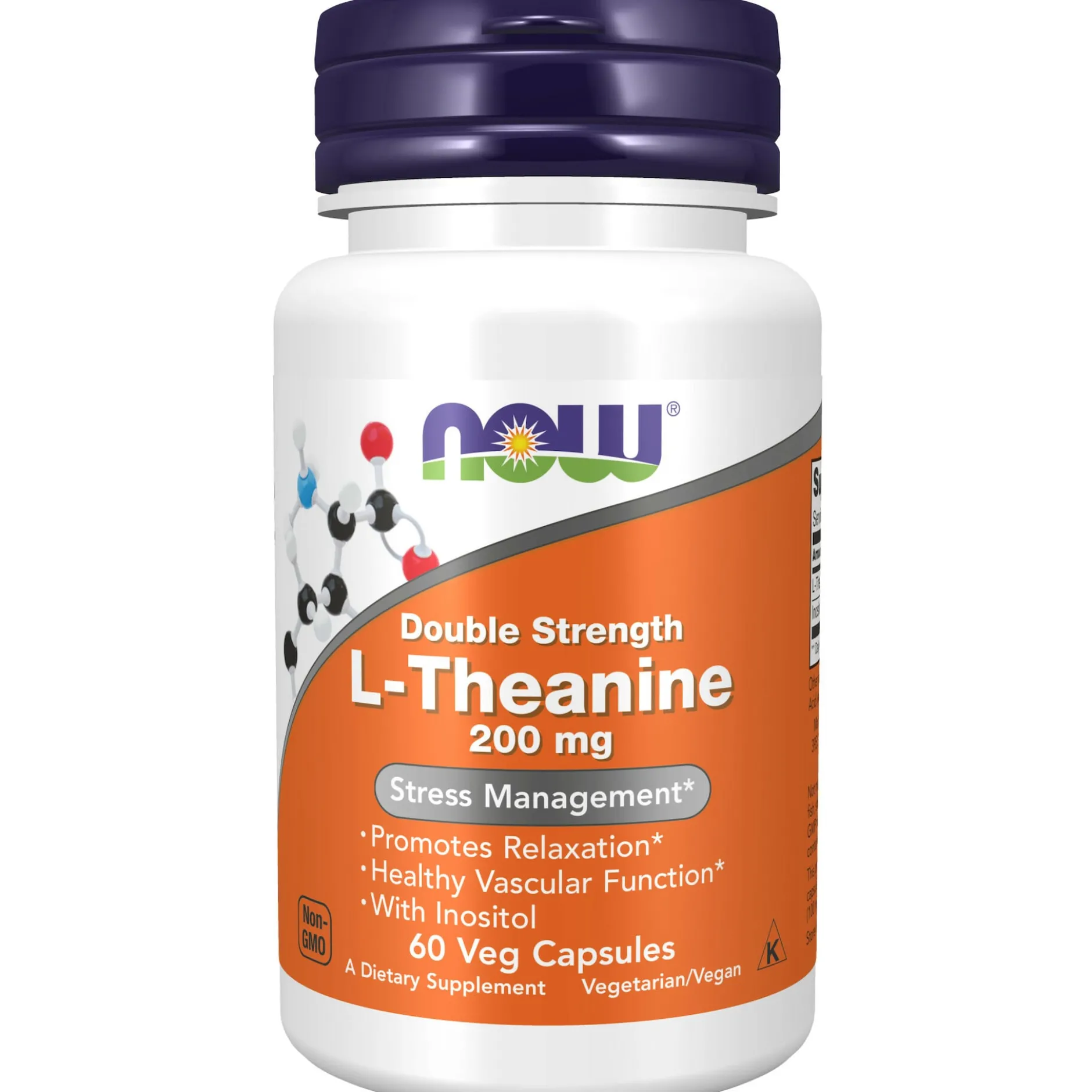 NOW Theanine 200mg 60 kapslar