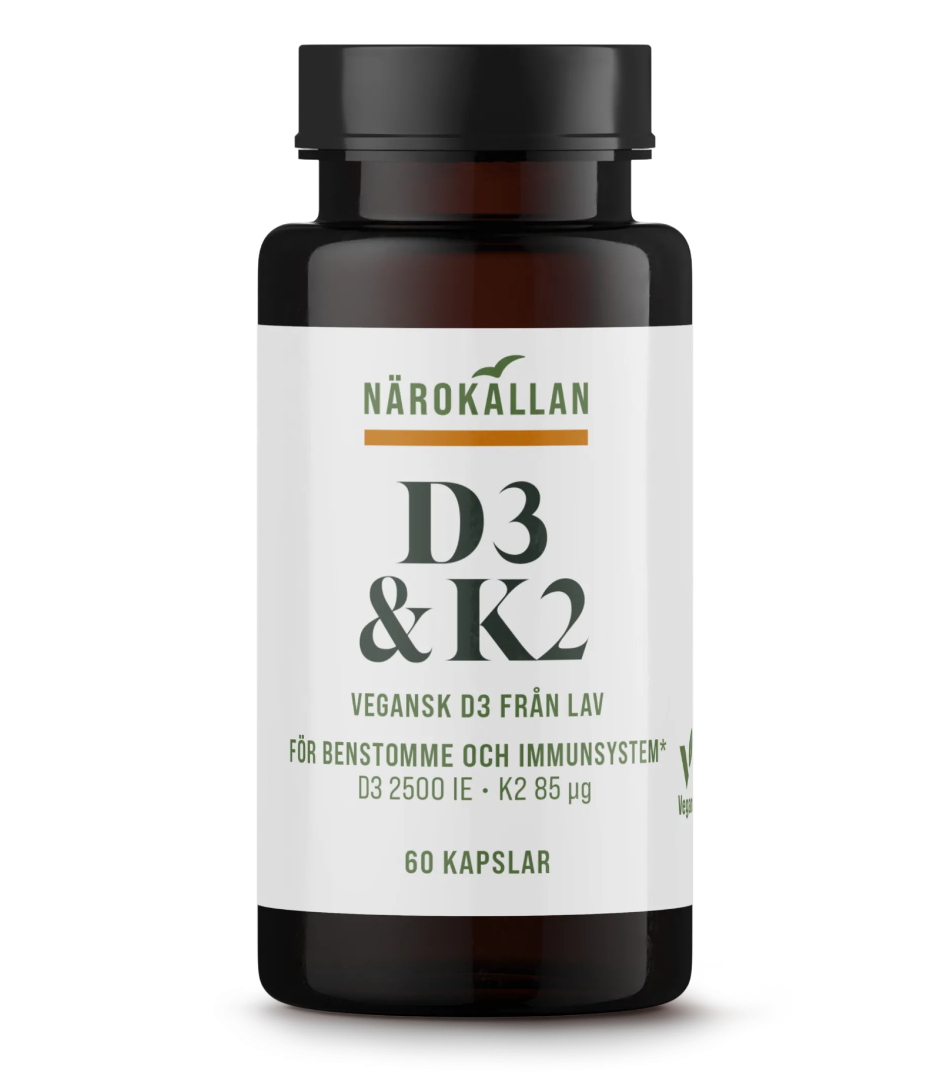 Närokällan D3 & K2 60 kapslar