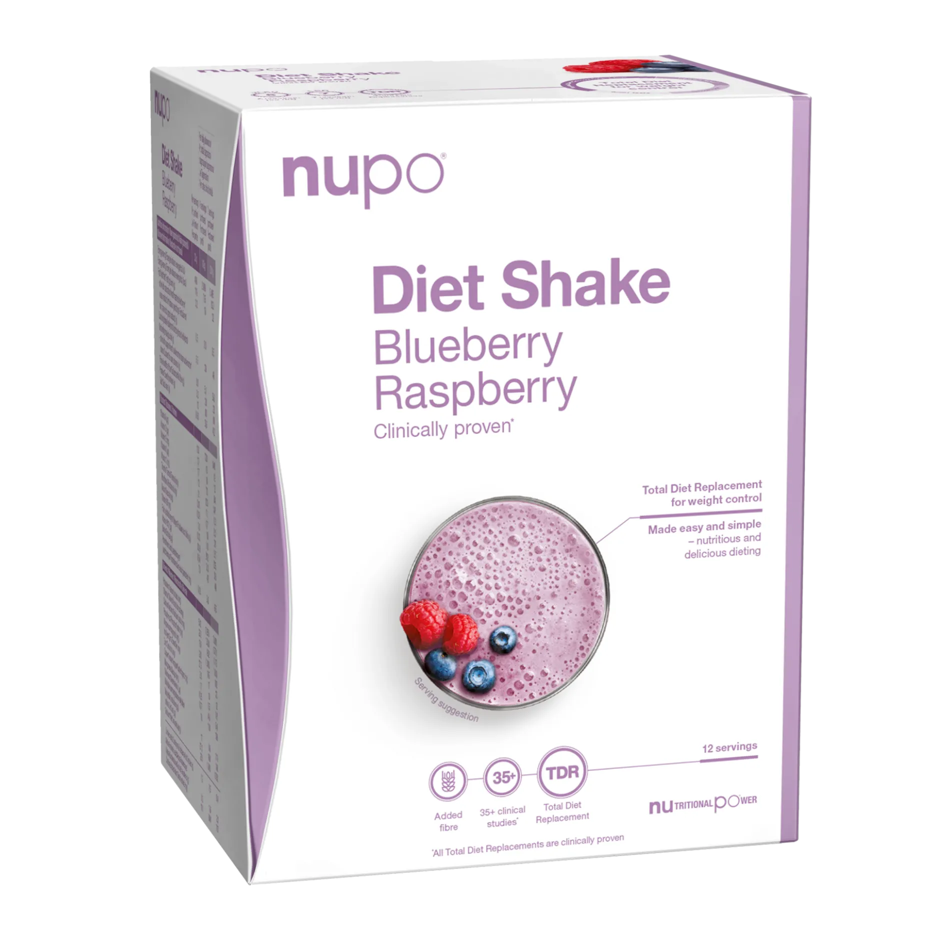Nupo Diet Shake Blåbär Hallon 12 portioner