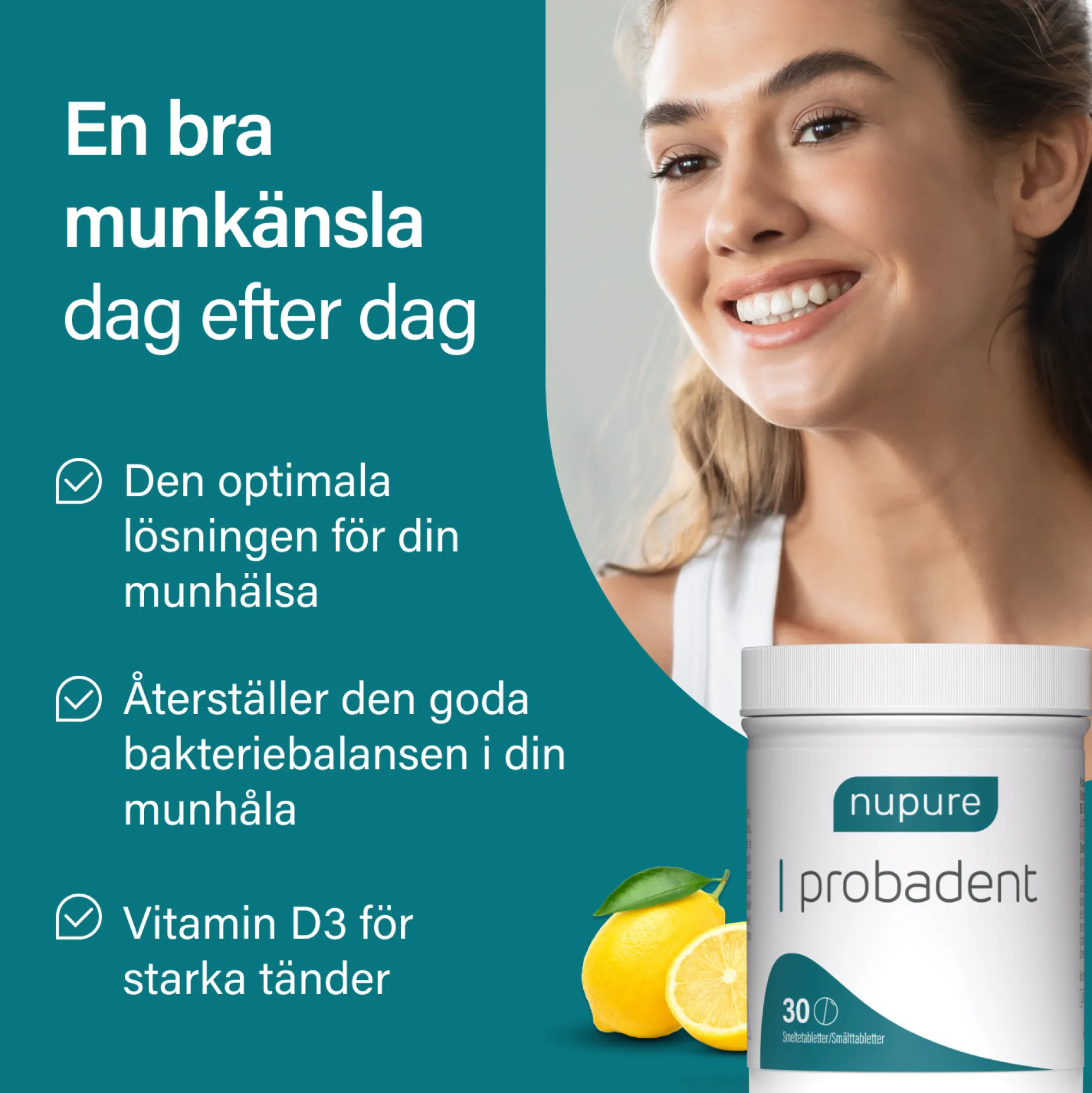 nupure probadent 30 tabletter