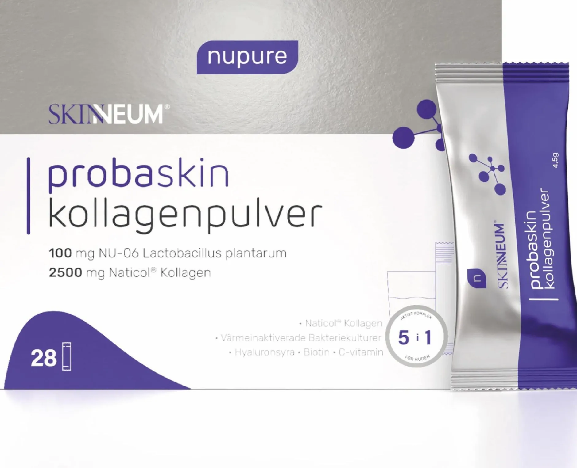 Nupure Probaskin Kollagenpulver 28 påsar
