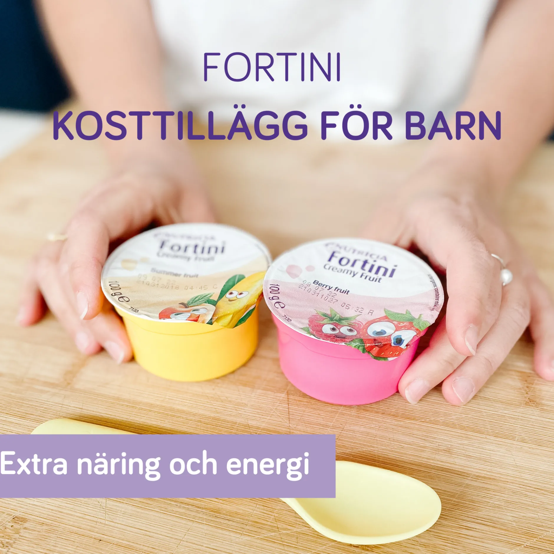 Nutricia Fortini Creamy Fruit Sommar 4 x 100 g