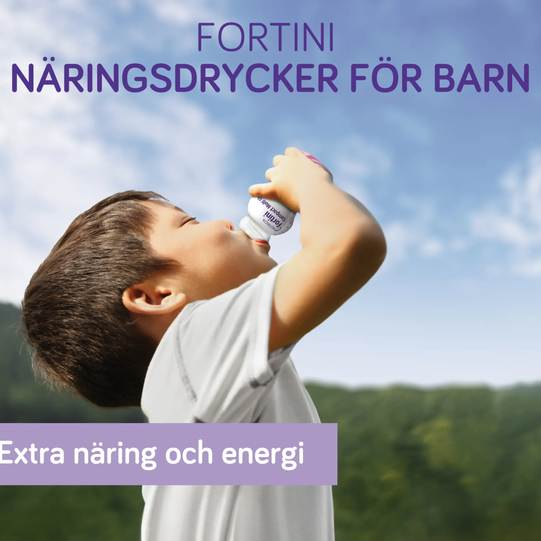 Nutricia Fortini Multi Fibre Banan Näringsdryck för barn 4 x 200 ml