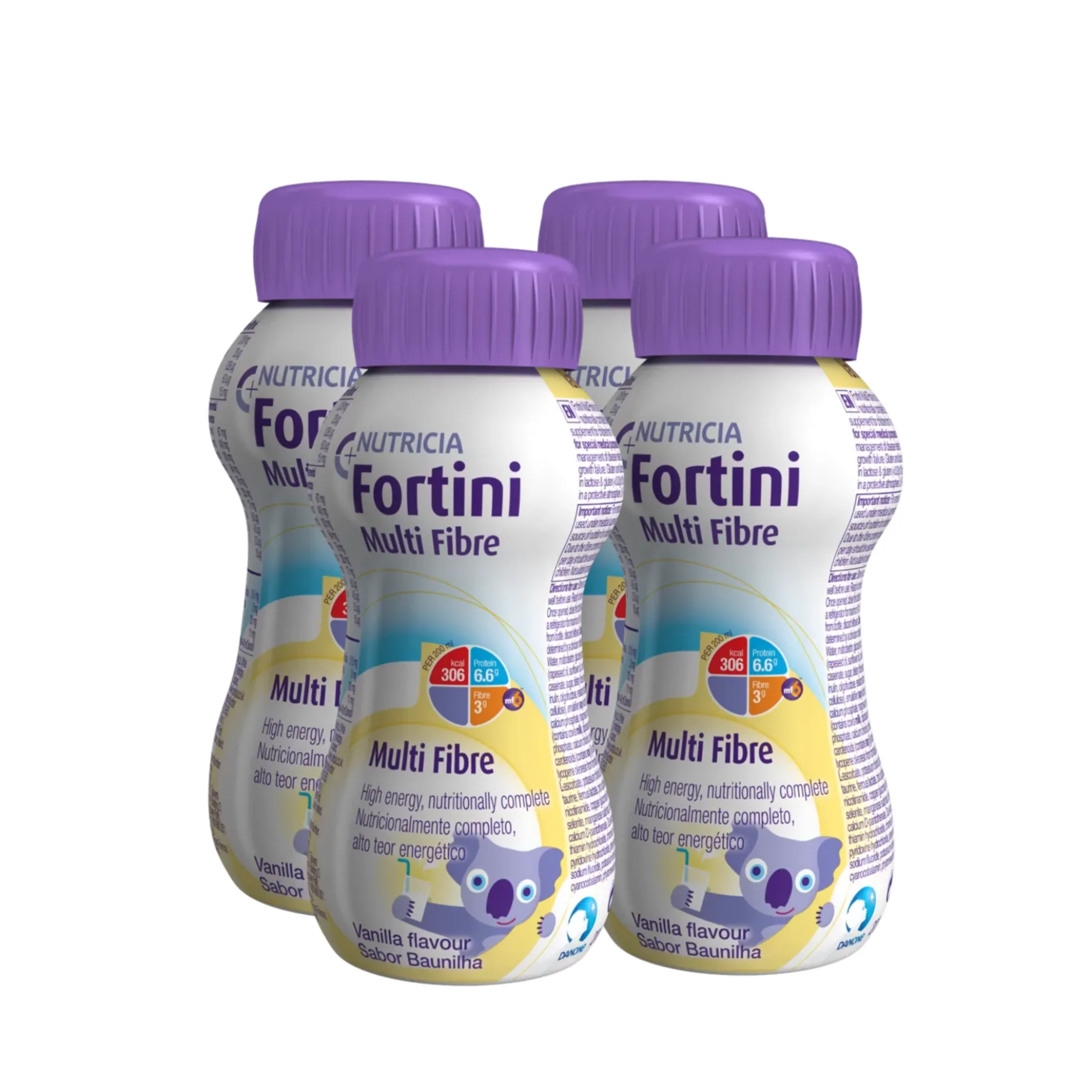 Nutricia Fortini Vanilj Näringsdryck för barn 4 x 200 ml