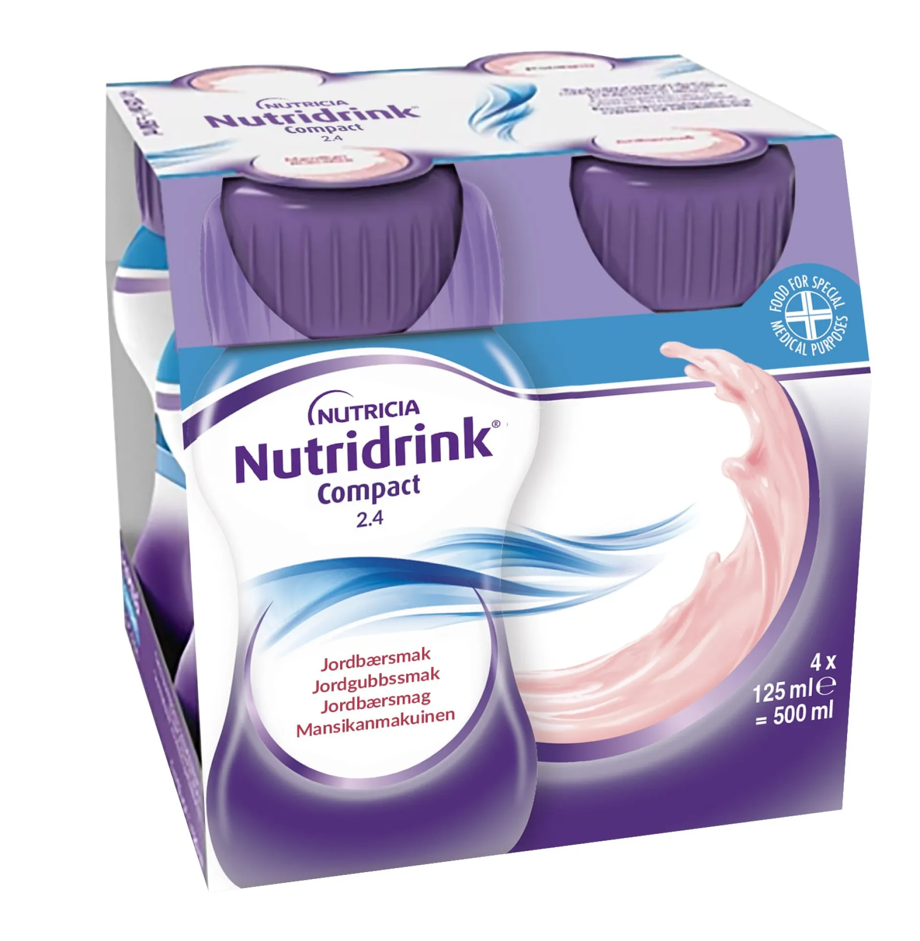 Nutridrink Compact Jordgubbsmak 4 x 125 ml