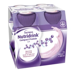 Nutridrink Compact Protein Rödabärssmak 4 x 125 ml