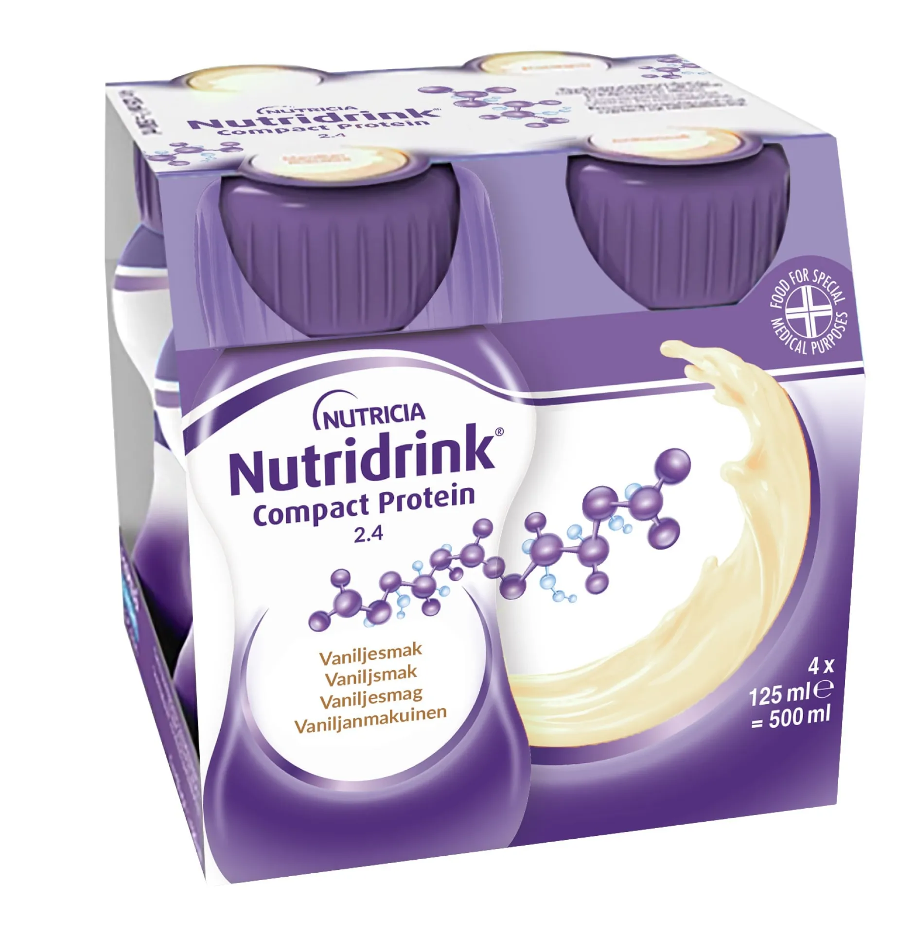 Nutridrink Compact Protein Vaniljsmak 4 x 125 ml