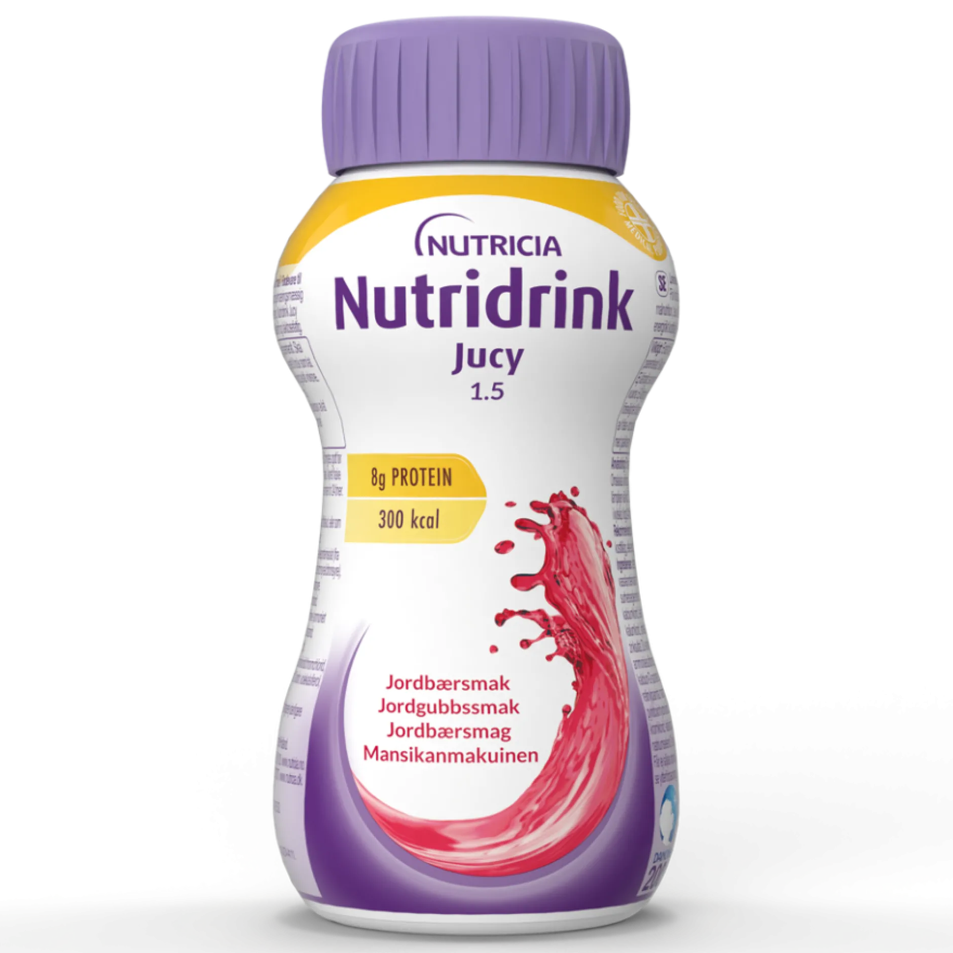 Nutridrink Jucy Jordgubbsmak 4 x 200 ml