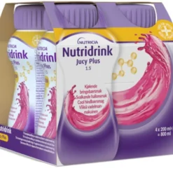 Nutridrink Jucy Plus Svalkande Hallon 4x200 ml