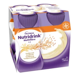 Nutridrink Multi Fibre Vaniljsmak 4 x 200 ml