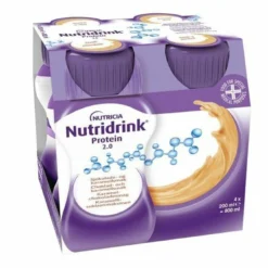 Nutridrink Protein 2.0 Choklad - & karamellsmak 4 x 200 ml