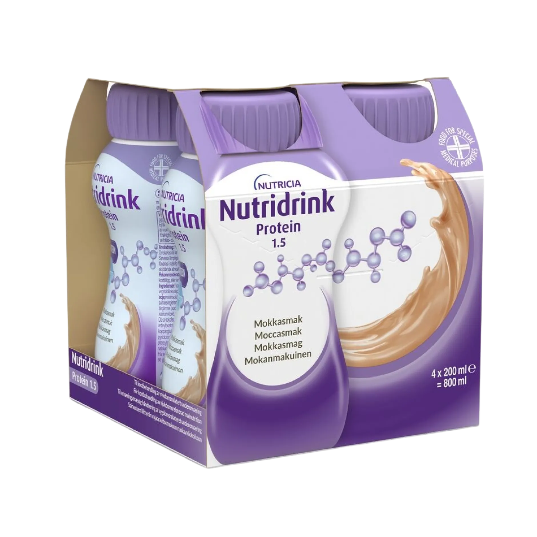 Nutridrink Protein Mocca Näringsdryck 4 x 200 ml