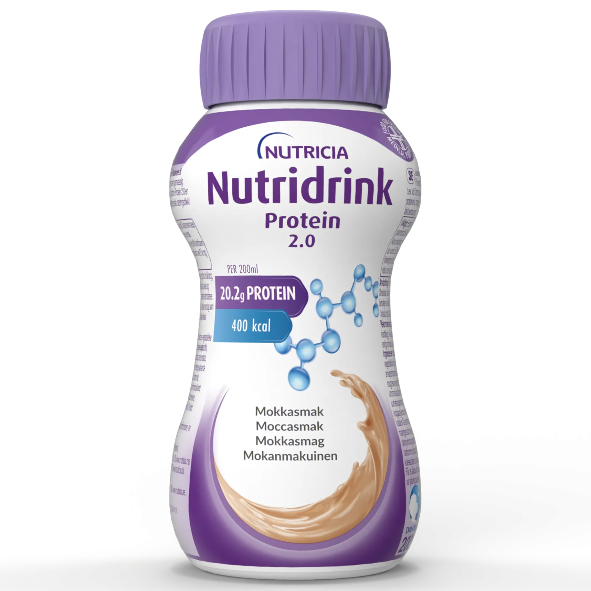 Nutridrink Protein 2.0 Moccasmak 4 x 200 ml