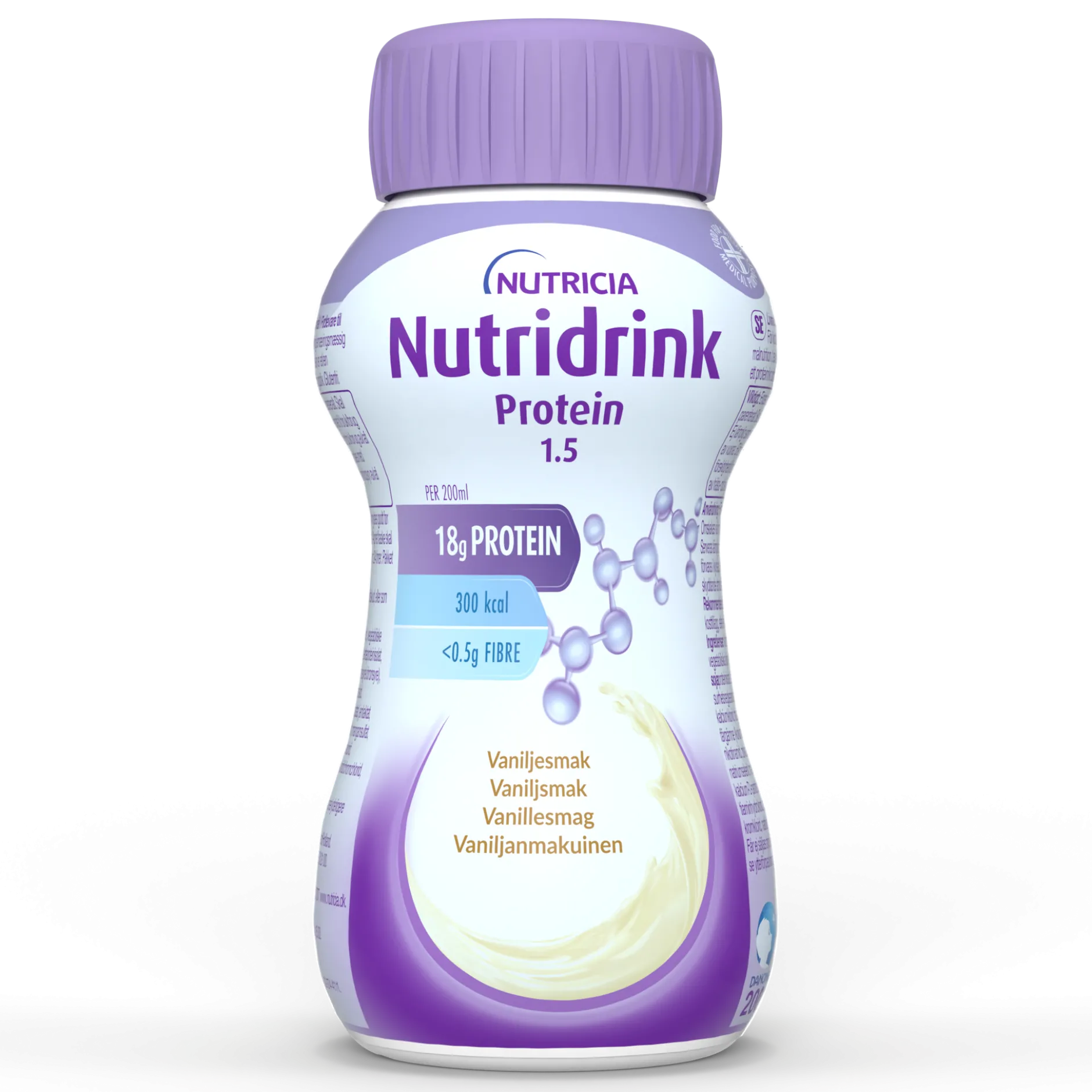 Nutridrink Protein Vaniljsmak 4 x 200 ml