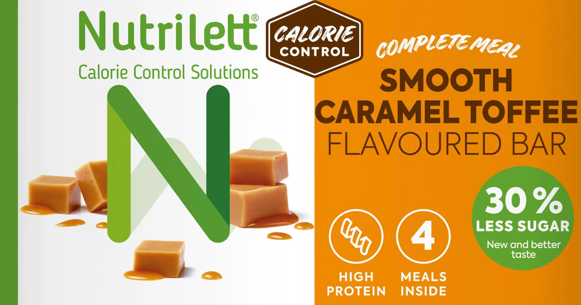 Nutrilett Smooth Caramel Toffe Bar 4 st