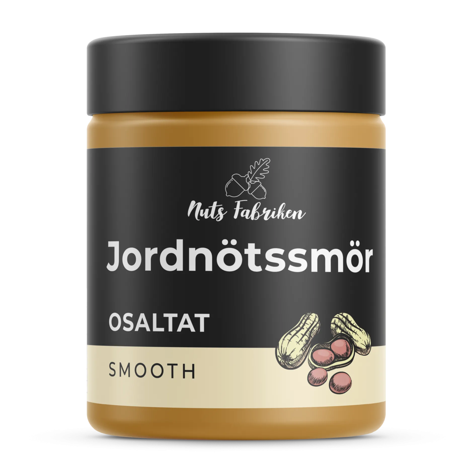 Nuts FabrikenJordnötssmör Osaltat Smooth 1000g