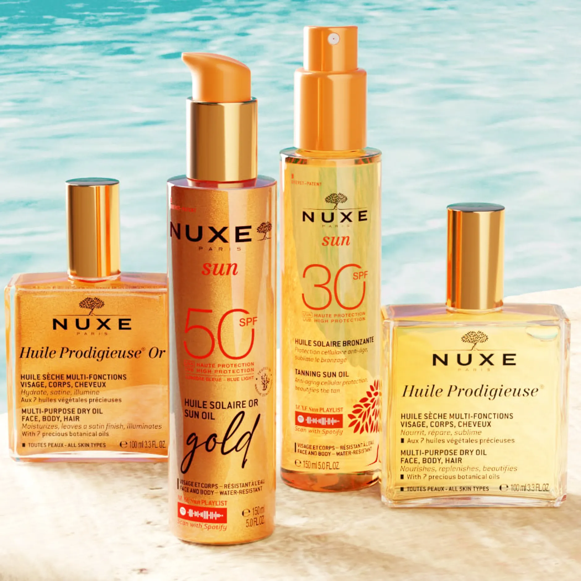 NUXE Sun Tanning Oil Gold SPF50 150 ml