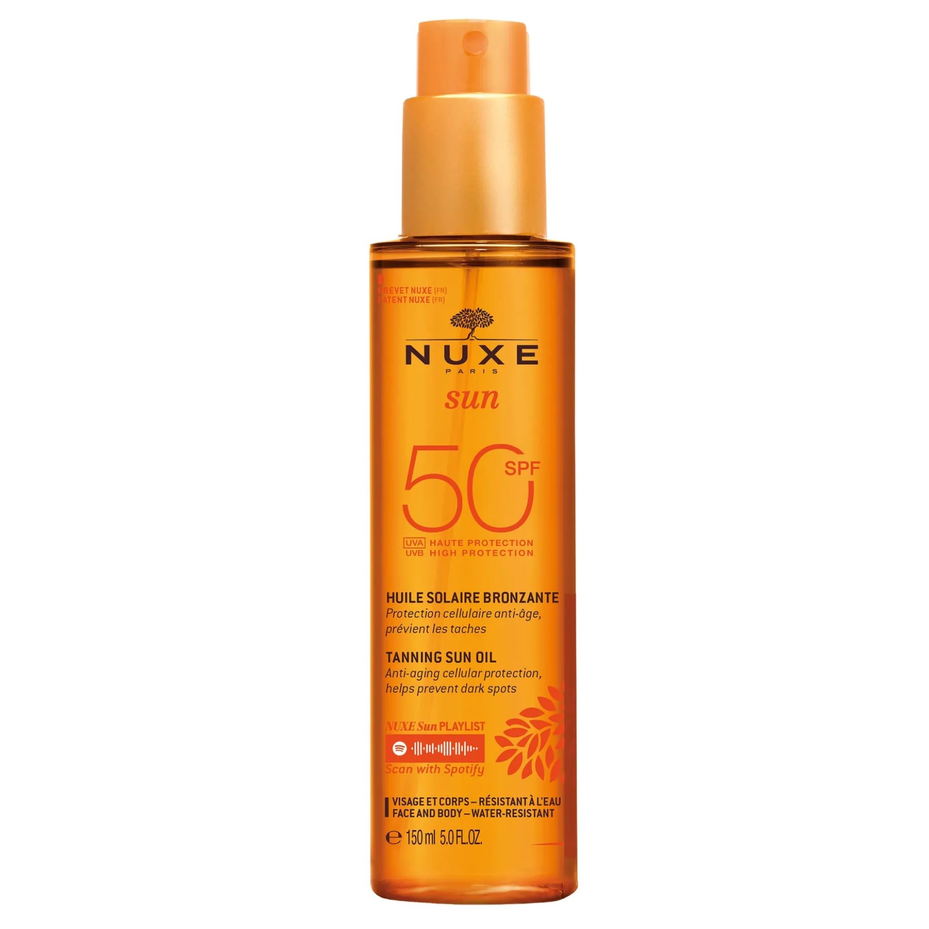 Nuxe Sun Tanning Oil High Protection SPF30 Face & Body 150 ml