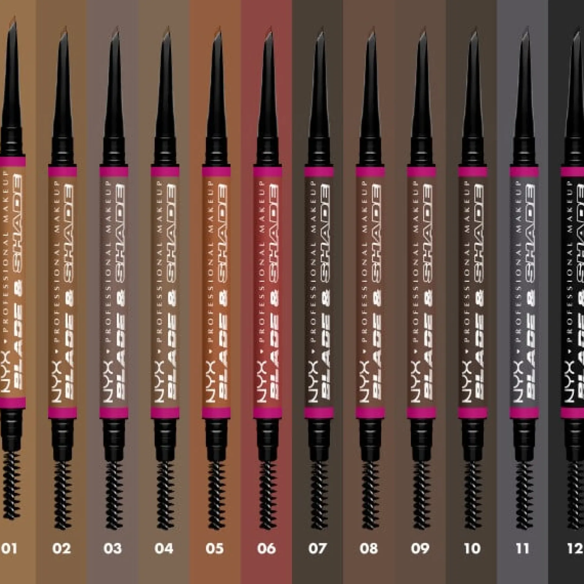 NYX Professional Makeup Blade & Shade Brynpenna 07 Ash Brown 0,06 g