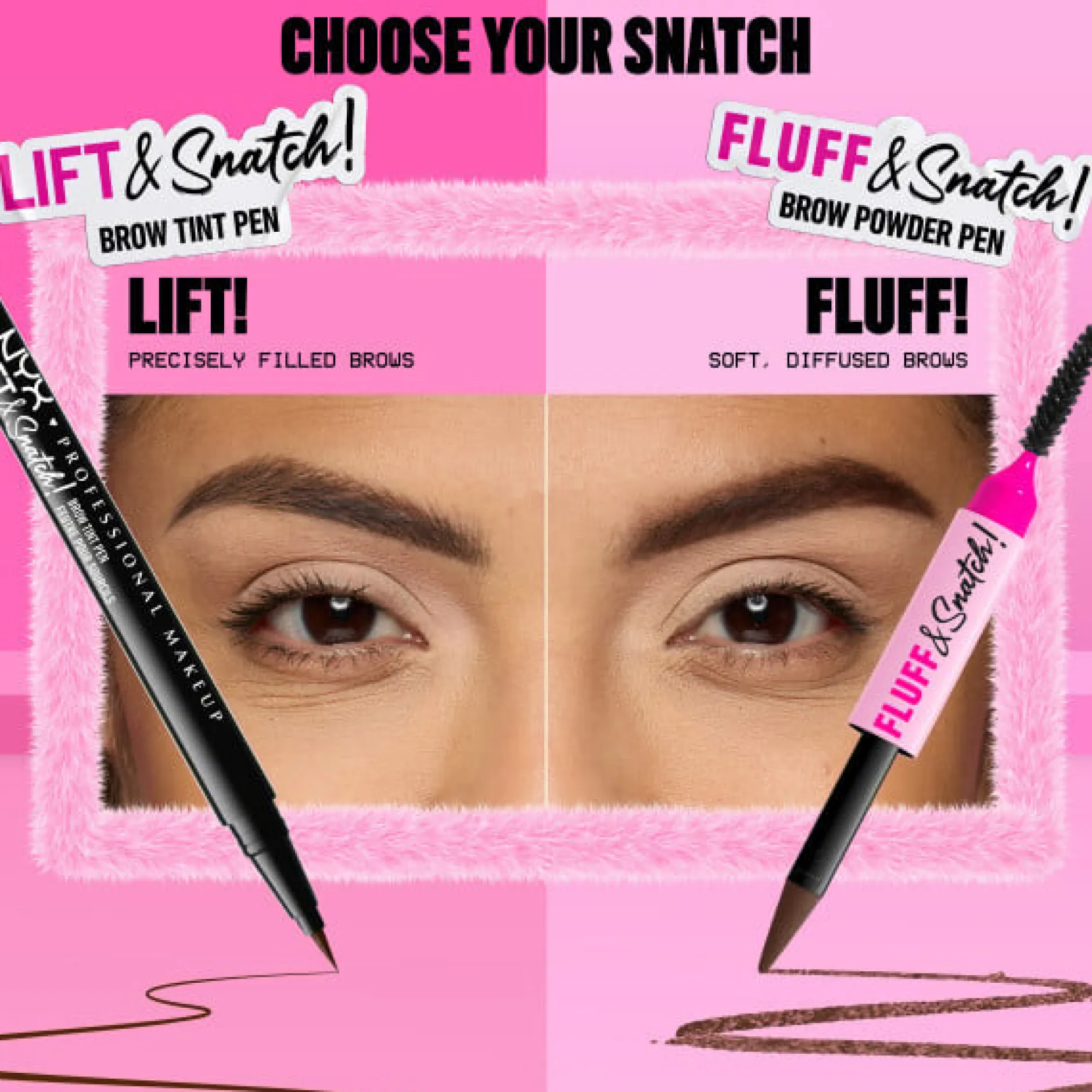 NYX Professional Makeup Fluff N Snatch Brow Powder Pen 06 Brunette 1 g
