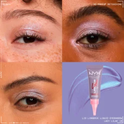 NYX Professional Makeup Lid Lingerie flytande ögonskugga 10 Lacy Lilac 6 ml