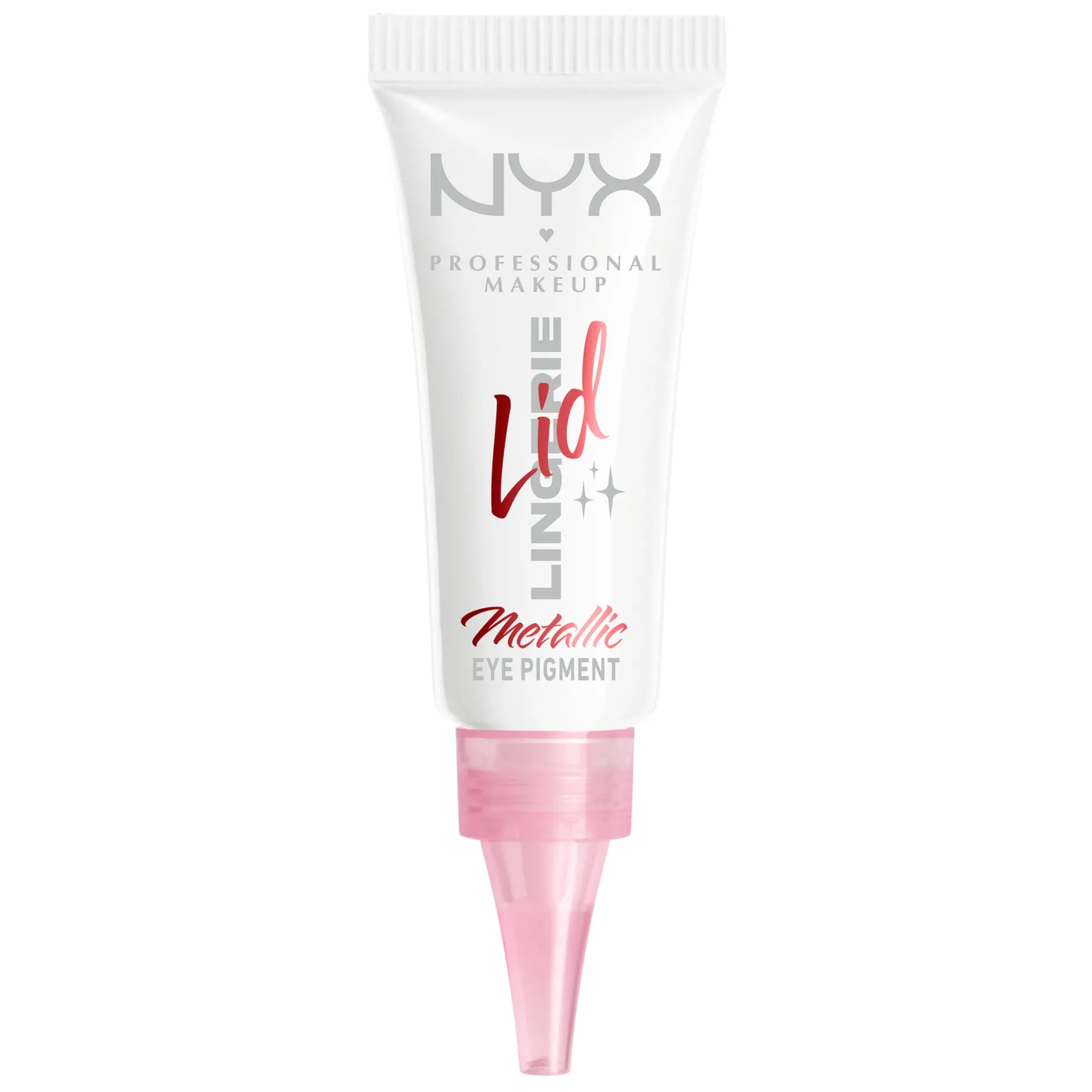 NYX Professional Makeup Lid Lingerie flytande ögonskugga 01 Satin Silver 6 ml
