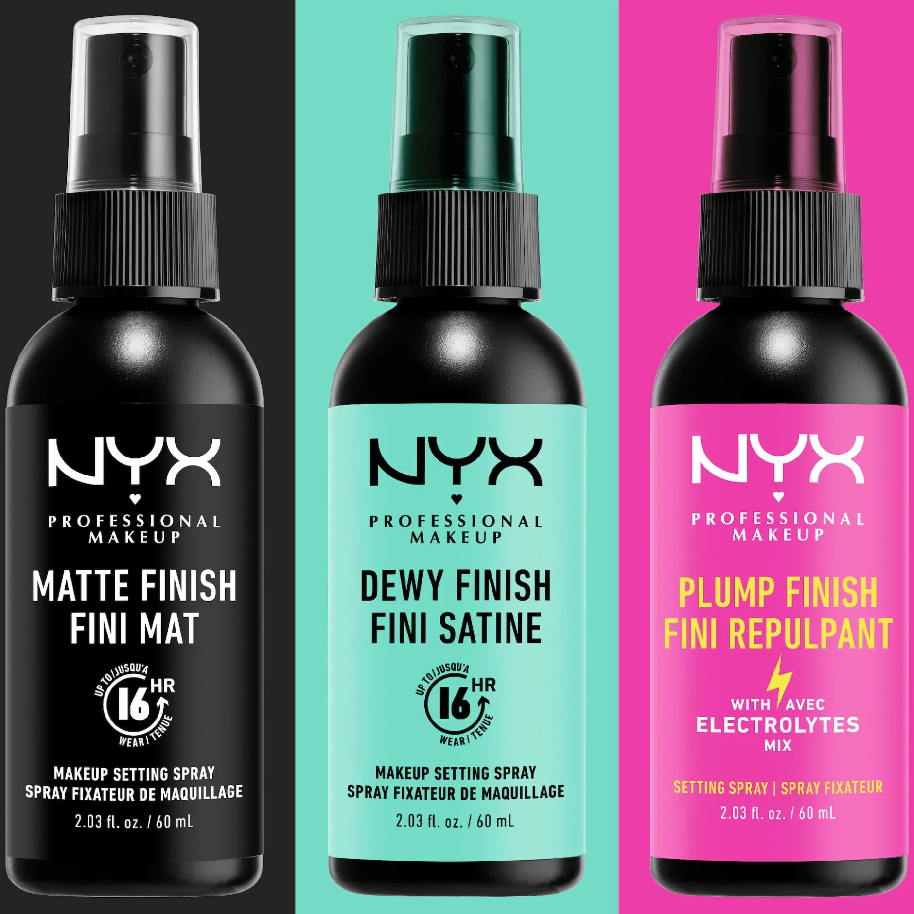 NYX Professional Makeup Make Up Setting Spray Matte Finish/Long Lasting 60 ml