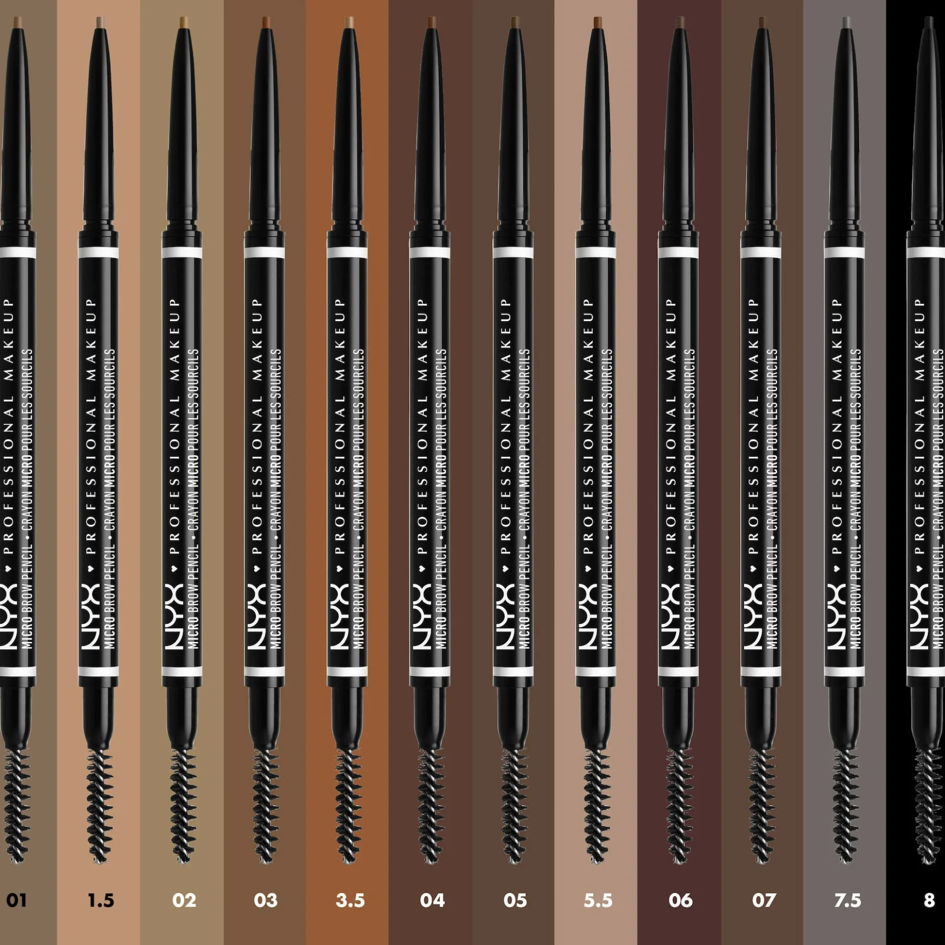 NYX Professional Makeup Micro Brow Pencil 8 Black 1 st