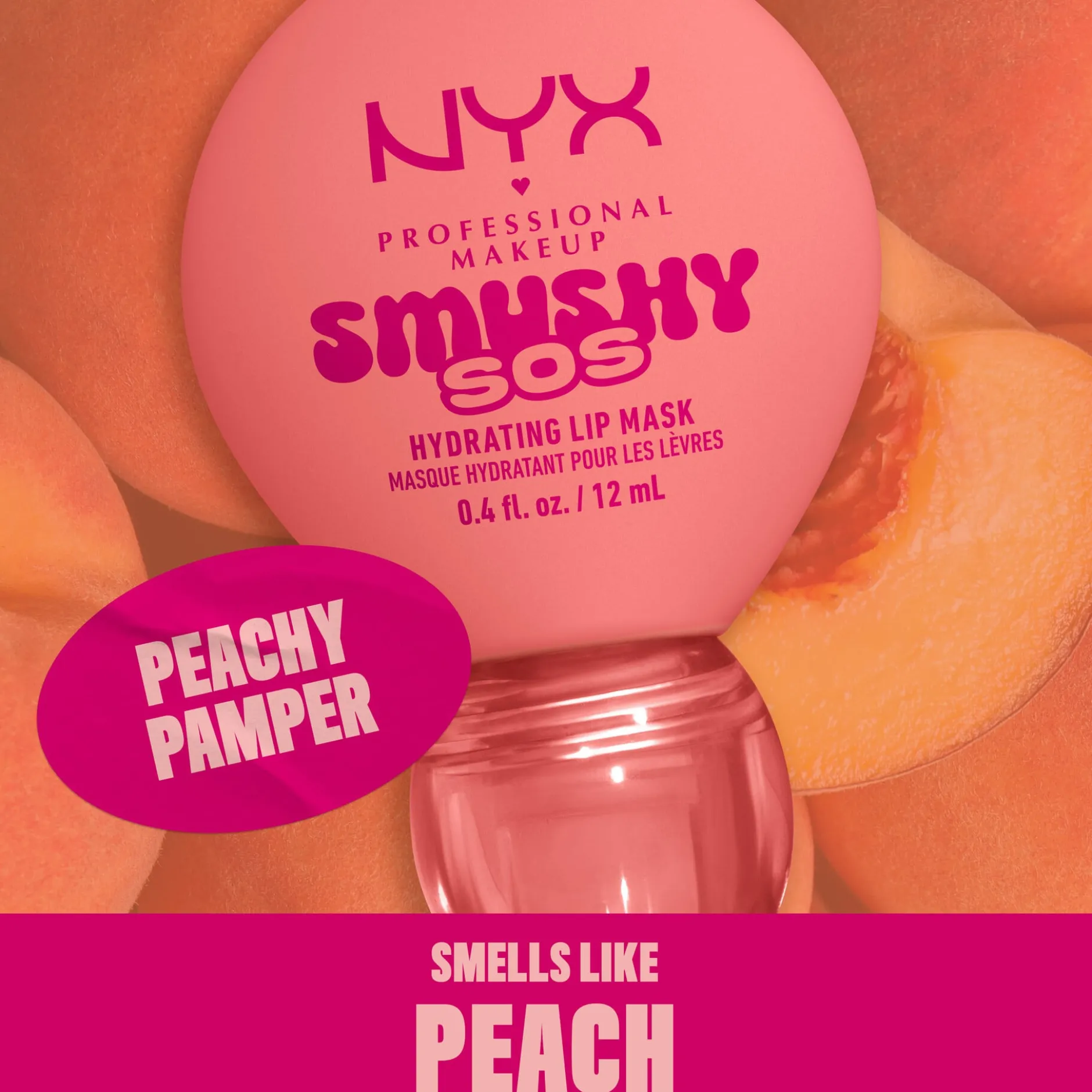 NYX Professional Makeup Smushy SOS Hydrating Läppmask 03 Peachy Pamper 12 ml