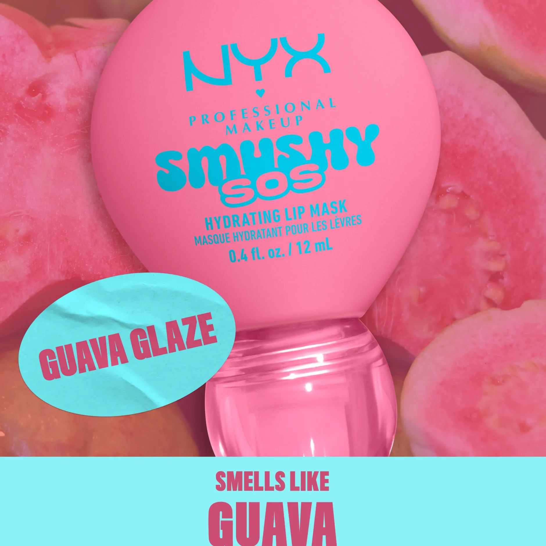 NYX Professional Makeup Smushy SOS Hydrating Läppmask 04 Guava Glaze 12 ml