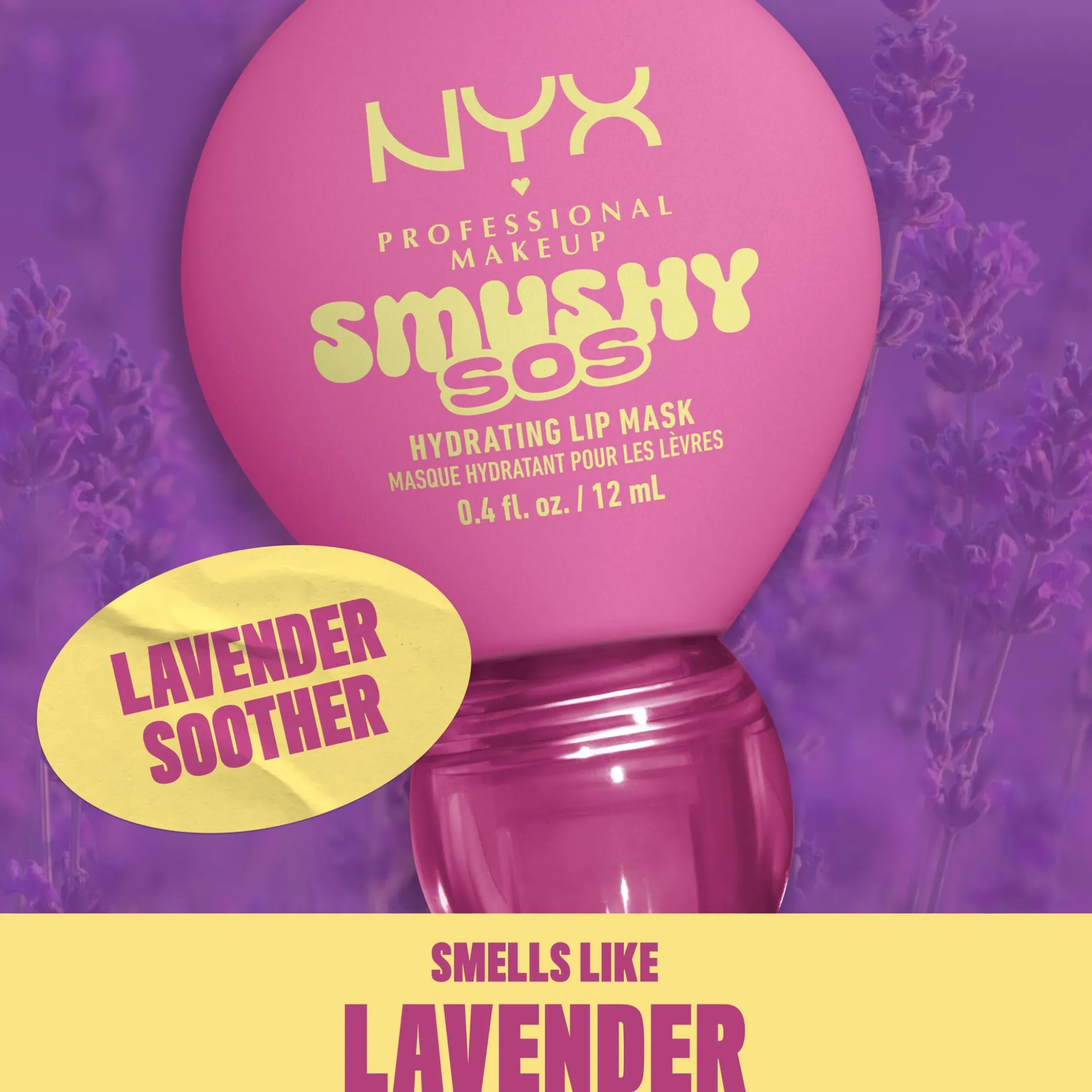 NYX Professional Makeup Smushy SOS Hydrating Läppmask 05 Lavender Soother 12 ml