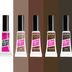 NYX Professional Makeup The Brow Glue Instant Styler 4 Dark Brown 5g