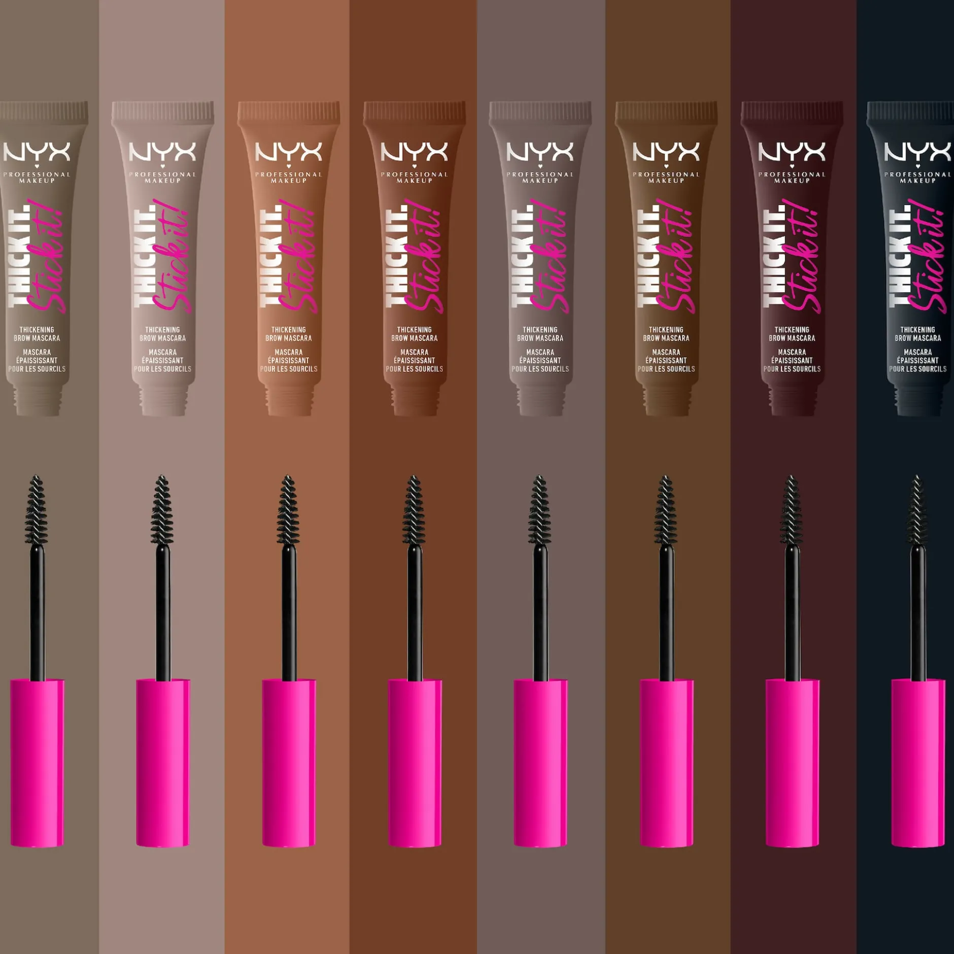 NYX Professional Makeup Thick it. Stick it! Brow Mascara 1 Taupe 7 ml