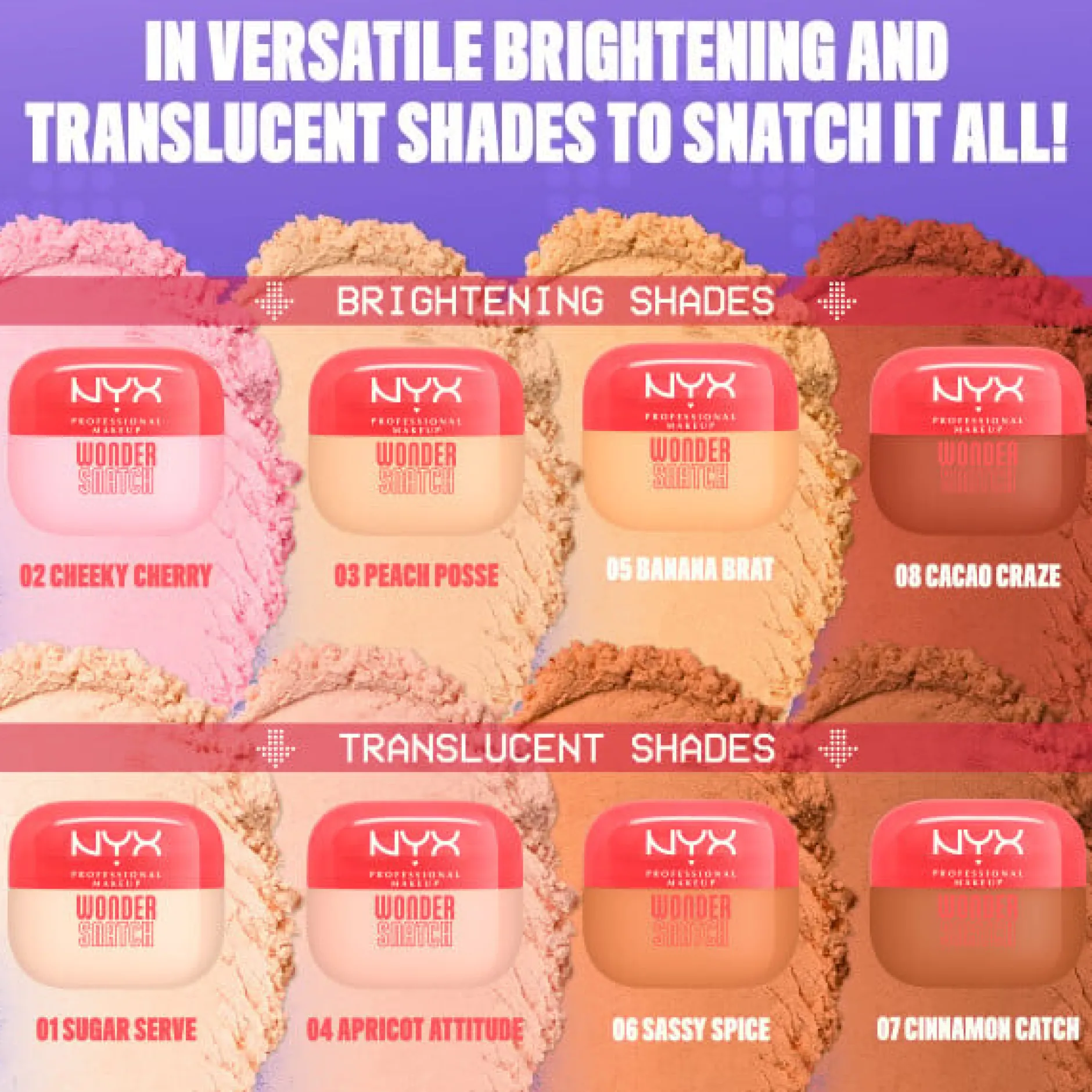 NYX Professional Makeup Wonder Snatch Powder 01 Sugar Serve 6 g