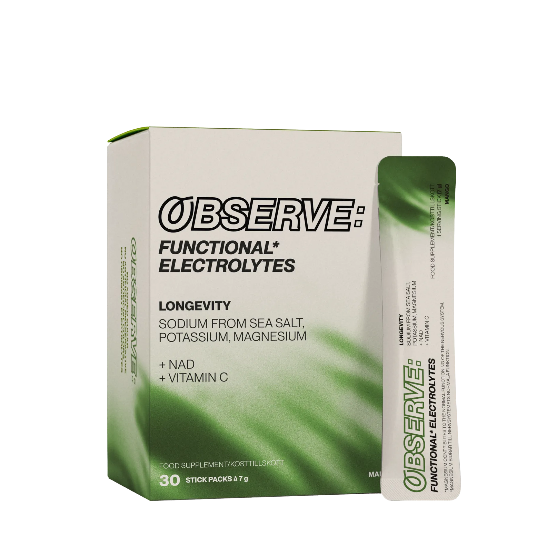 OBSERVE: LONGEVITY – Mango 30 stick packs