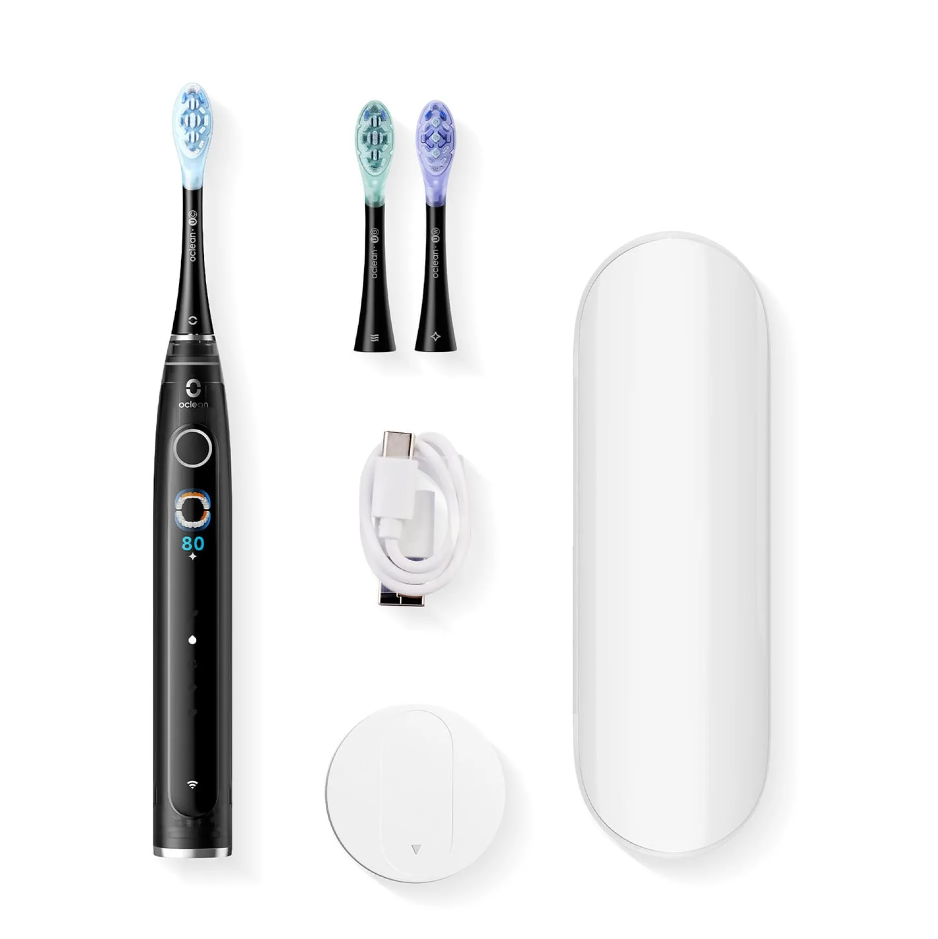 Oclean Elektrisk Tandborste X Pro 20 Set Svart