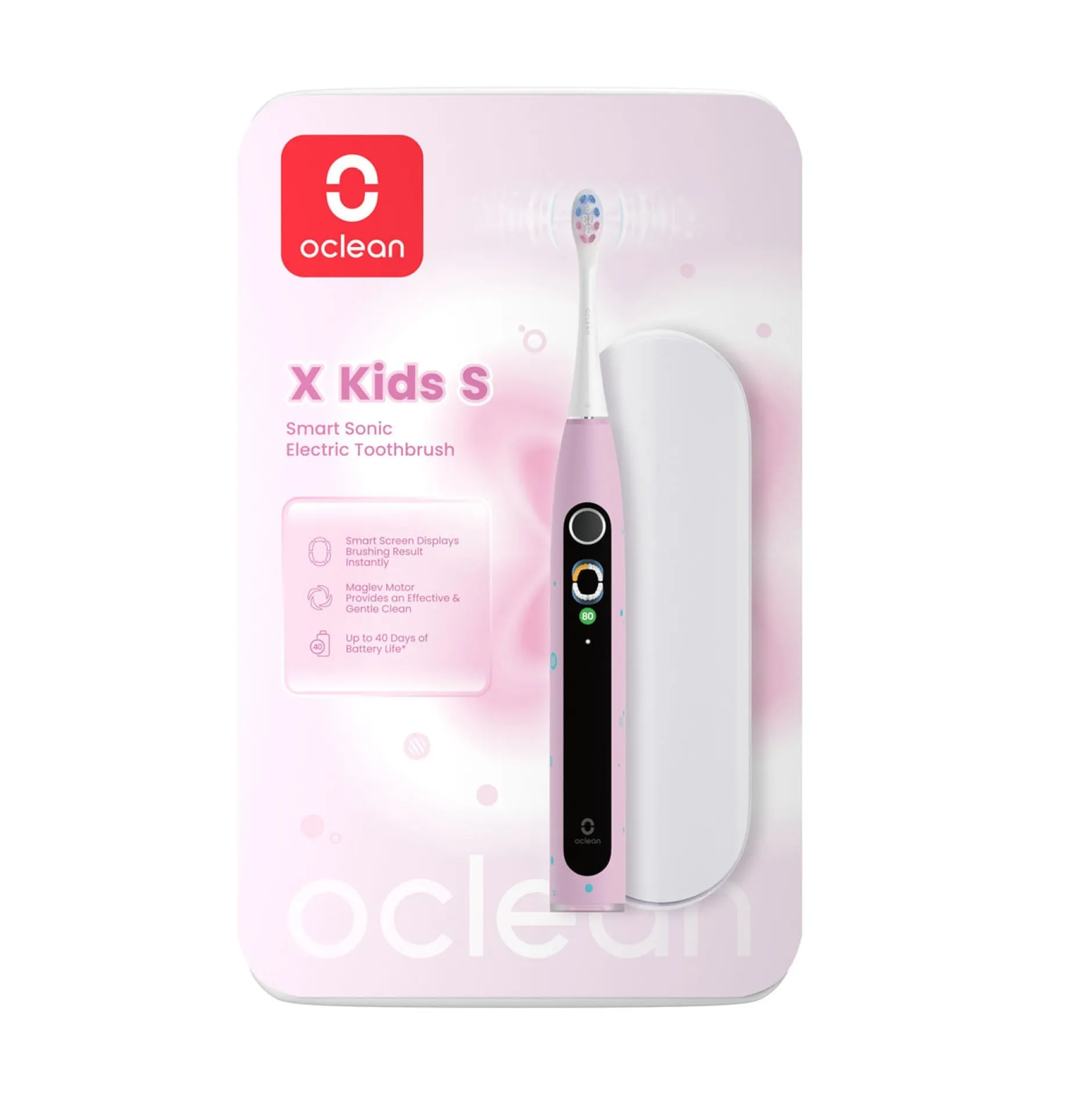 Oclean Elektrisk Tandborste X Kids Set Rosa