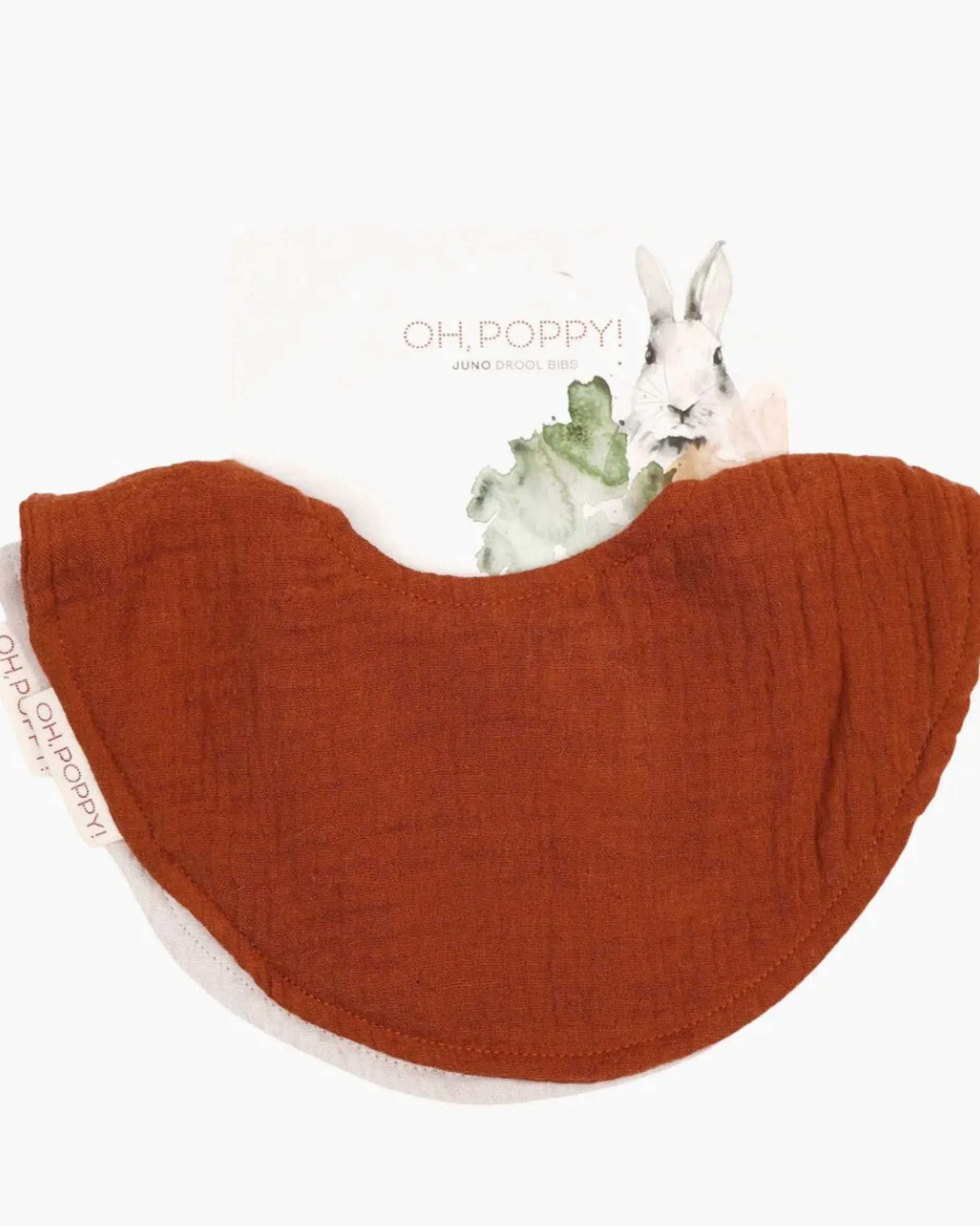 Oh, Poppy! Juno Dregglisar Warm Rust Linen Beige 2 st