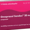 Omeprazol Sandoz 20mg 14st