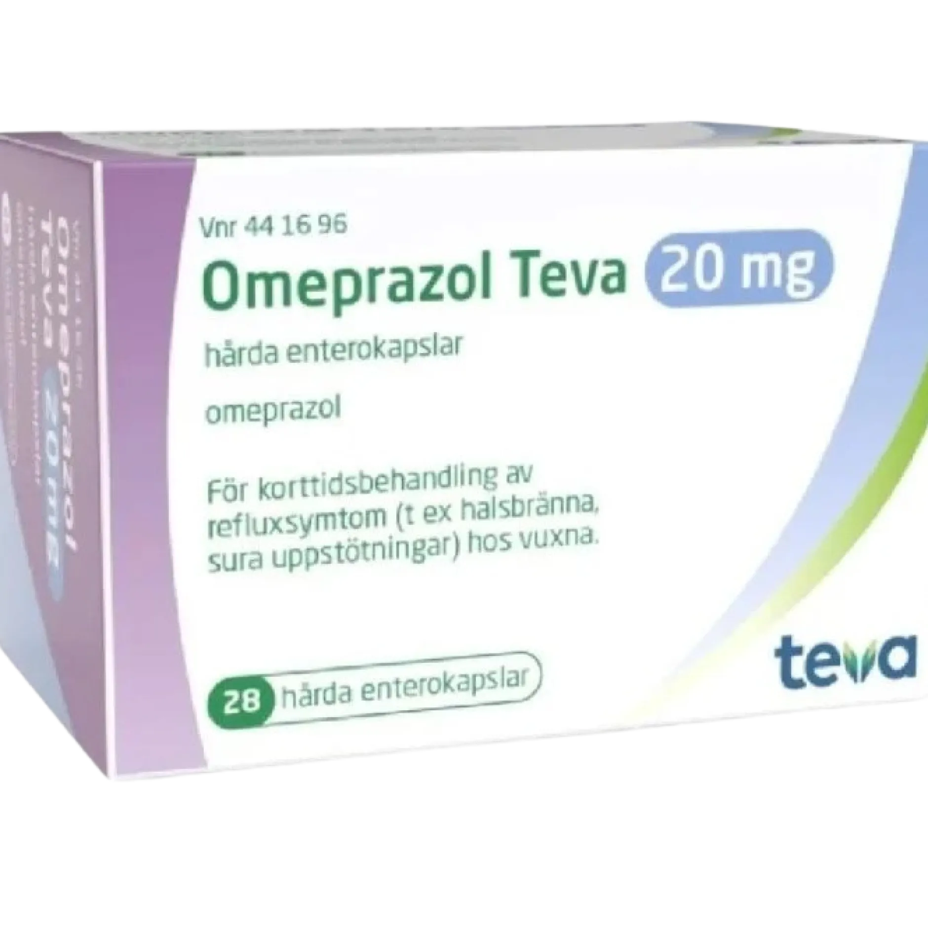 Omeprazol Teva 20 mg 28 kapslar