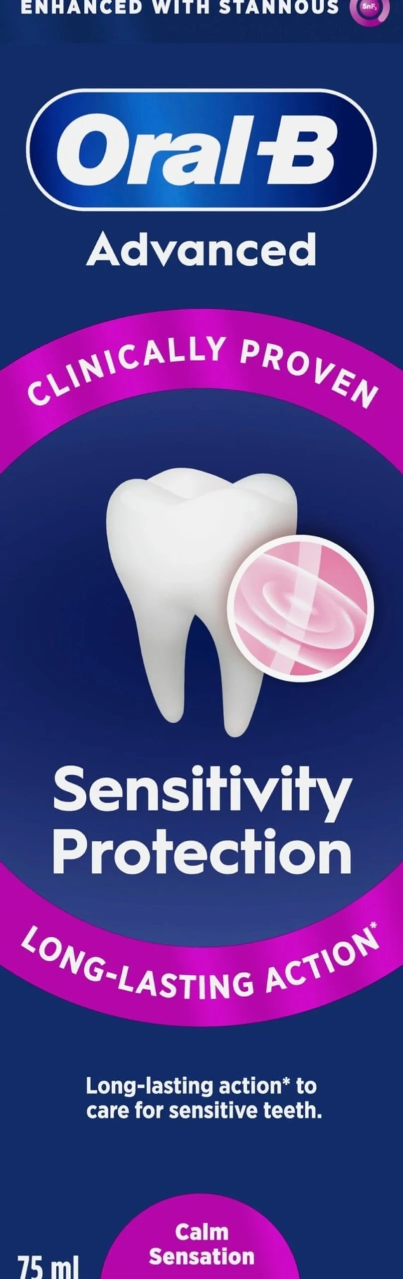 Oral-B Advanced Sensitivity Protection Calm Sensation Tandkräm 75 ml