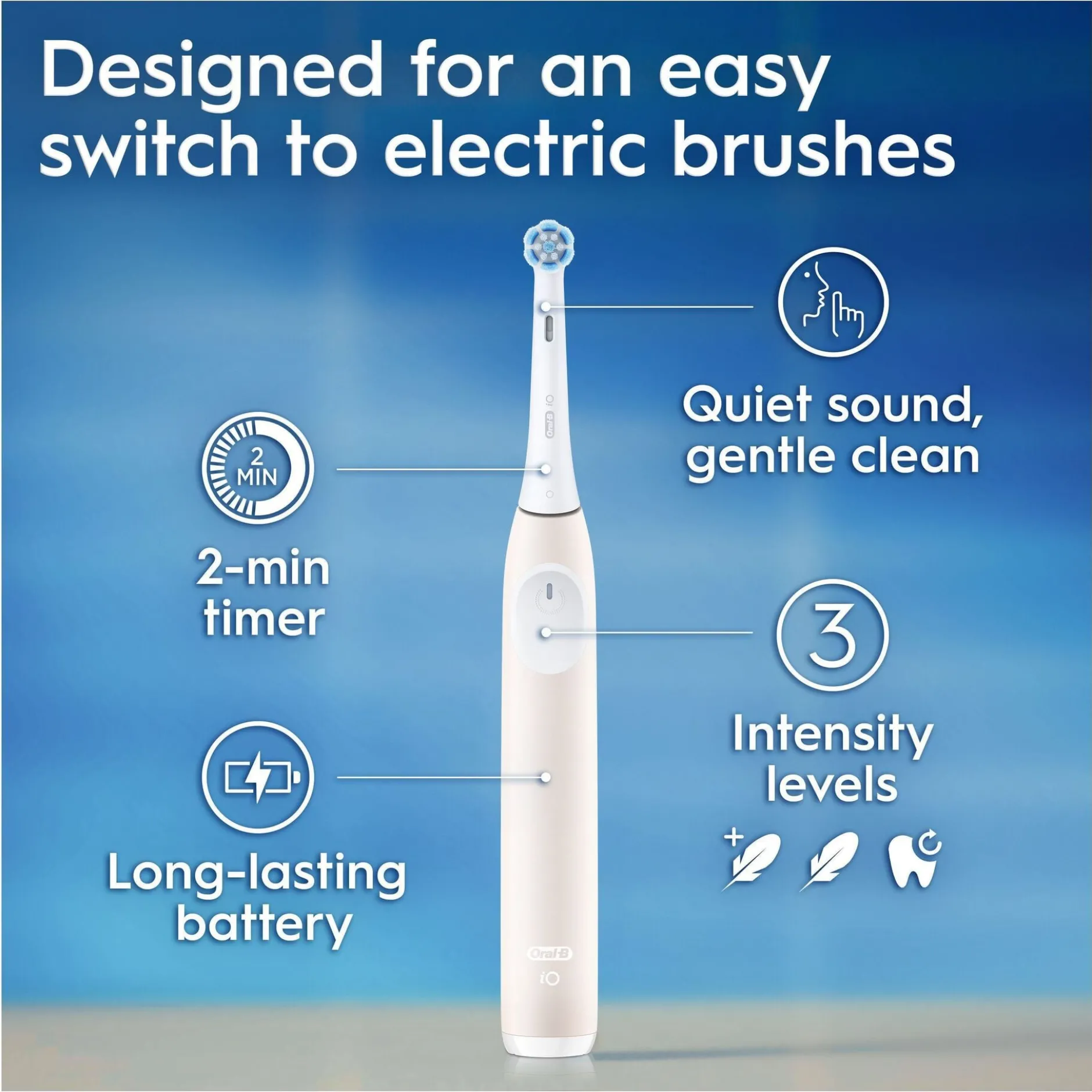 Oral-B iO 2 Eltandborste Calm Pink
