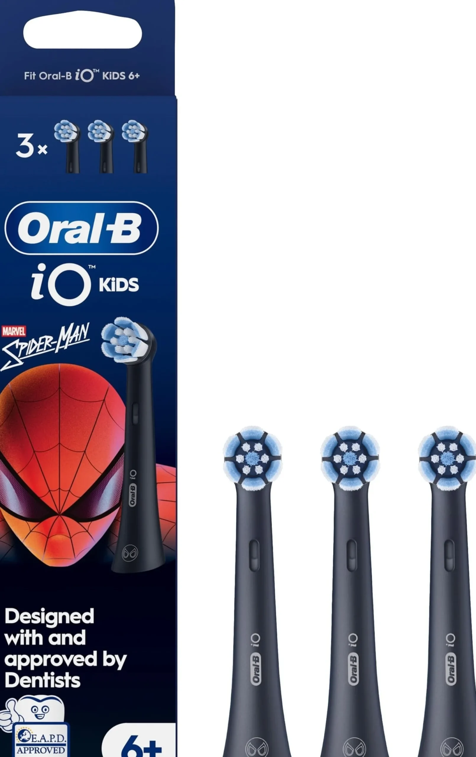Oral B iO Kids Marvel Spider Man Tandborsthuvuden för Barn över 6 år 3 st