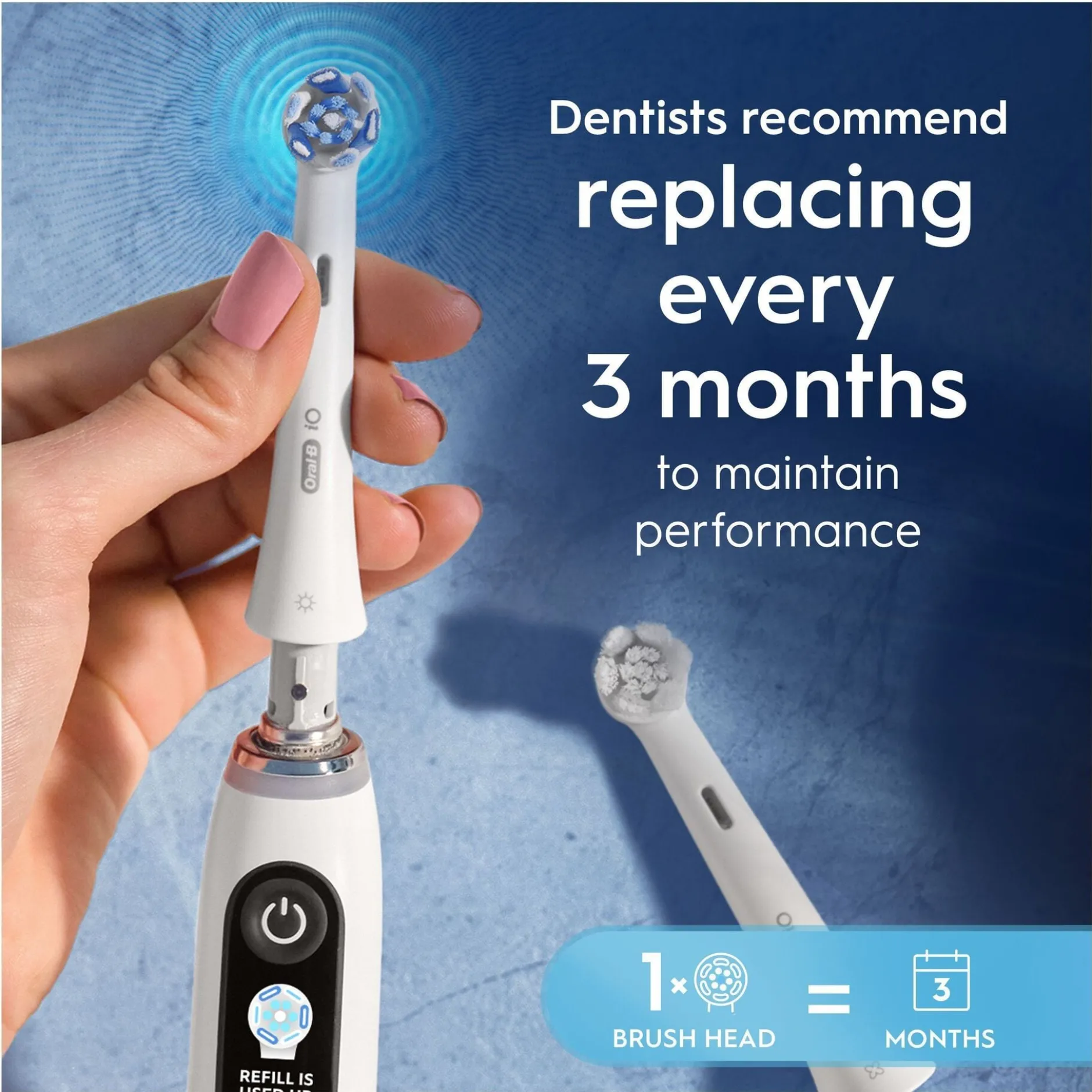 Oral-B iO Ultimate Clean Tandborsthuvuden Vit 8 st