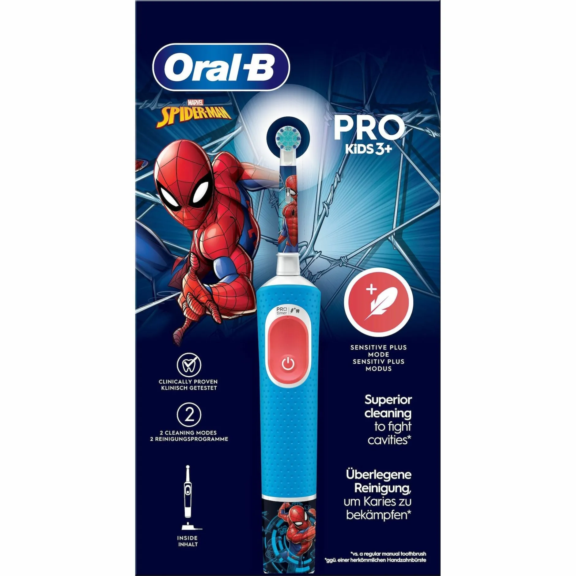 Oral-B Pro Kids Eltandborste För Barn Spider-Man