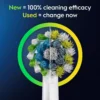 Oral-B Pro 1 Svart eltandborste, 2 huvuden